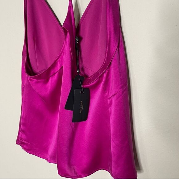 Revolve Rag & Bone Jaci Racerback Silk Camisole in Deep Pink - Picture 6 of 10